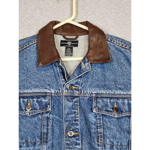 VTG 90s Warner Bros. Studio Outlaw Taz Denim Jean Jacket Unisex Small / Large - Picture 7 of 16